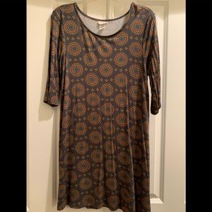 Women’s Natural Life Tunic, Size Large, Gray print